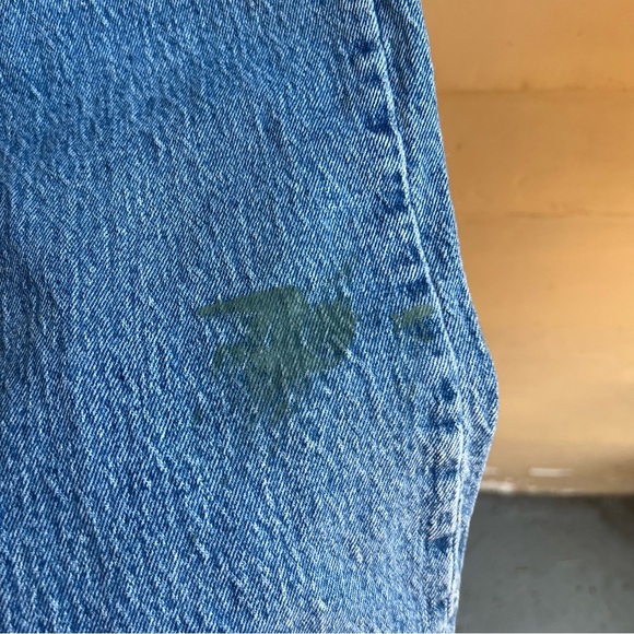 Abercrombie + Fitch The Straight Mid Rise Straight Leg Jeans Size 00 FLAWED - Picture 5 of 6